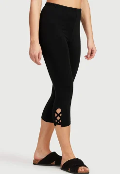 Caprileggingsit kivoilla yksityiskohdilla 2 kpl/pakkaus