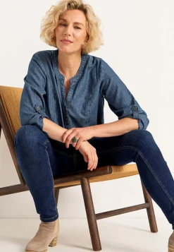 Denimtunika taskuilla