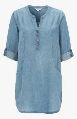 Denimtunika taskuilla