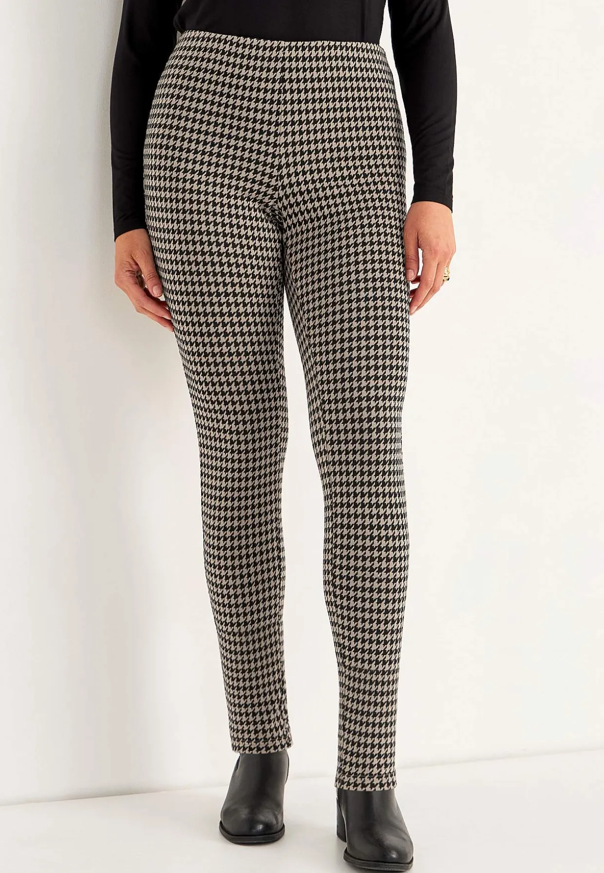 Jacquard-kuvioiset leggingsit