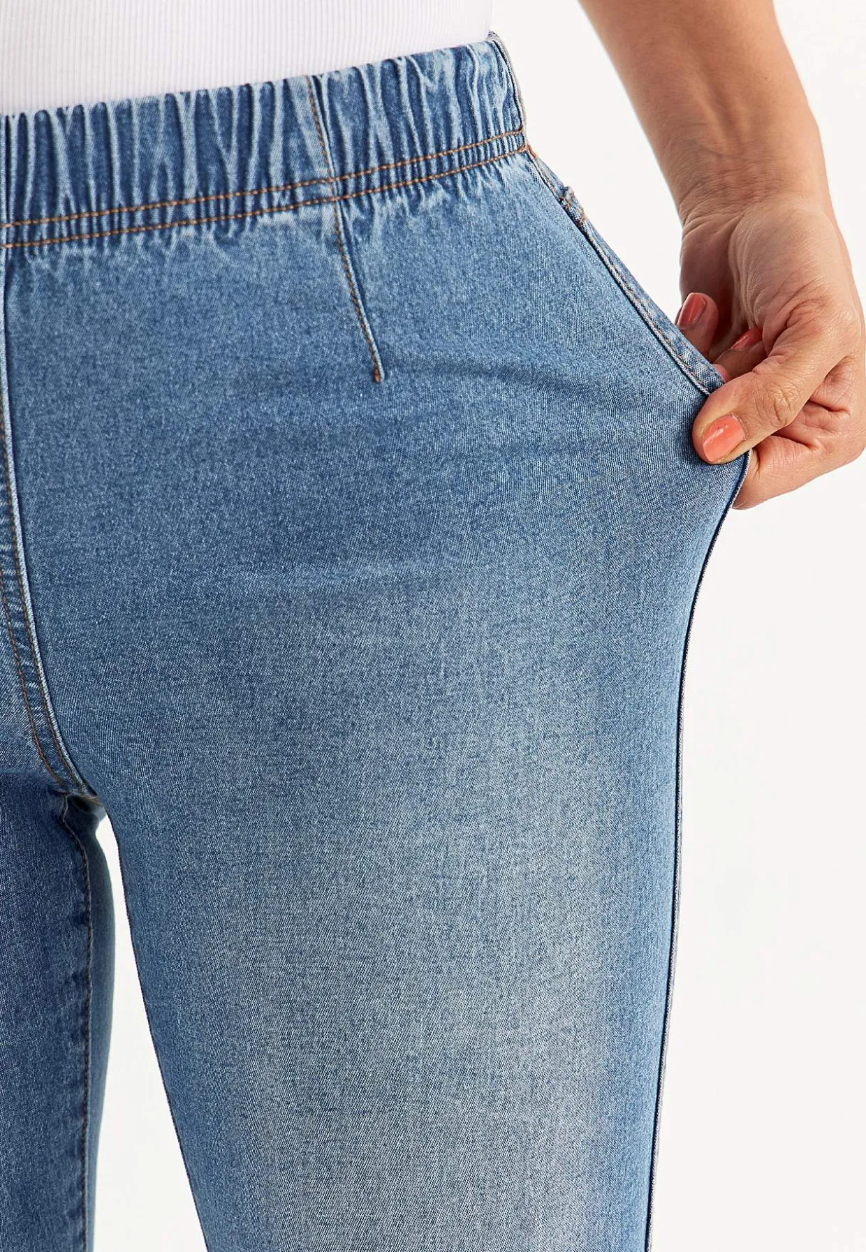 Jeggingsit skinny-lahkeella - pituus