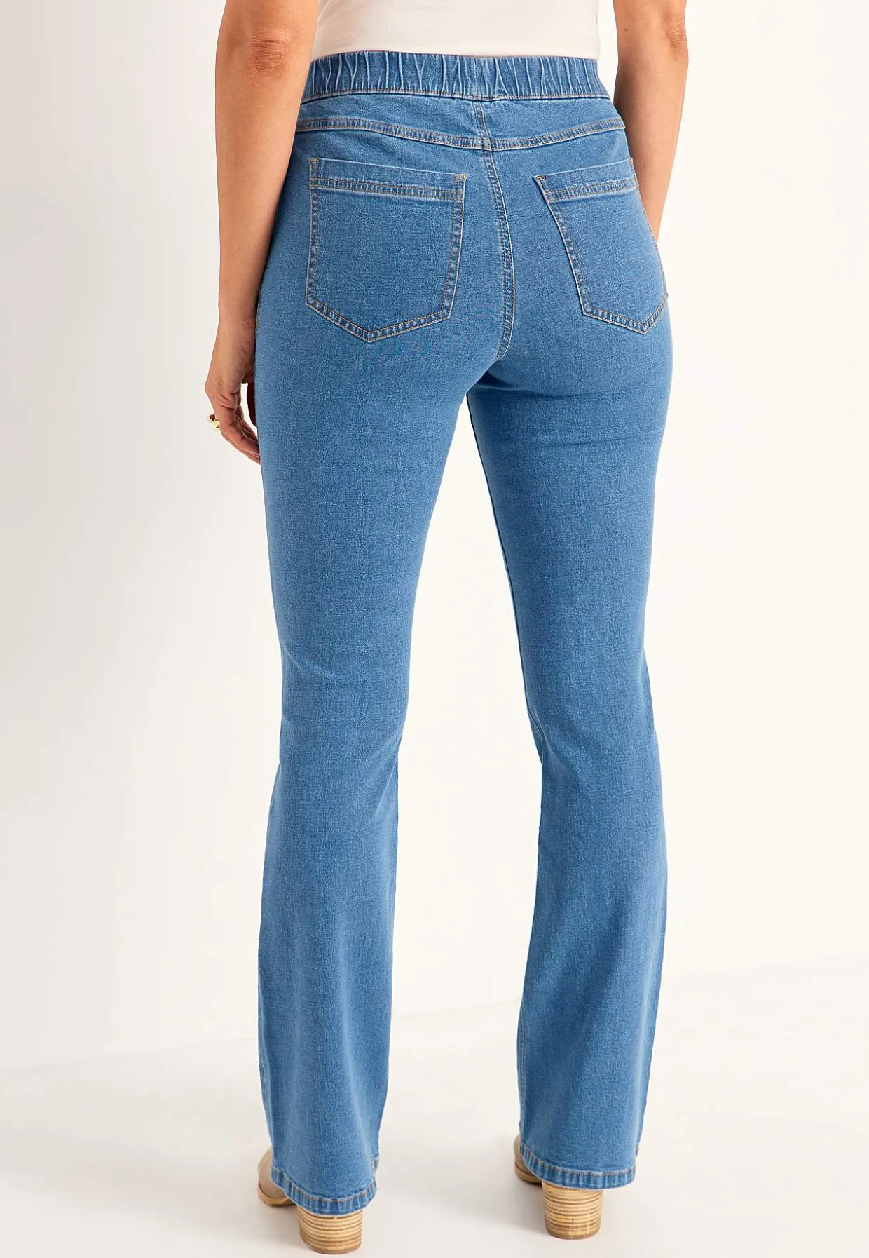 Joustavat, bootcut jeggingsit - pituus