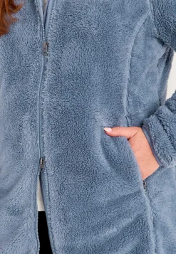 Kodikas fleece-takki hupulla