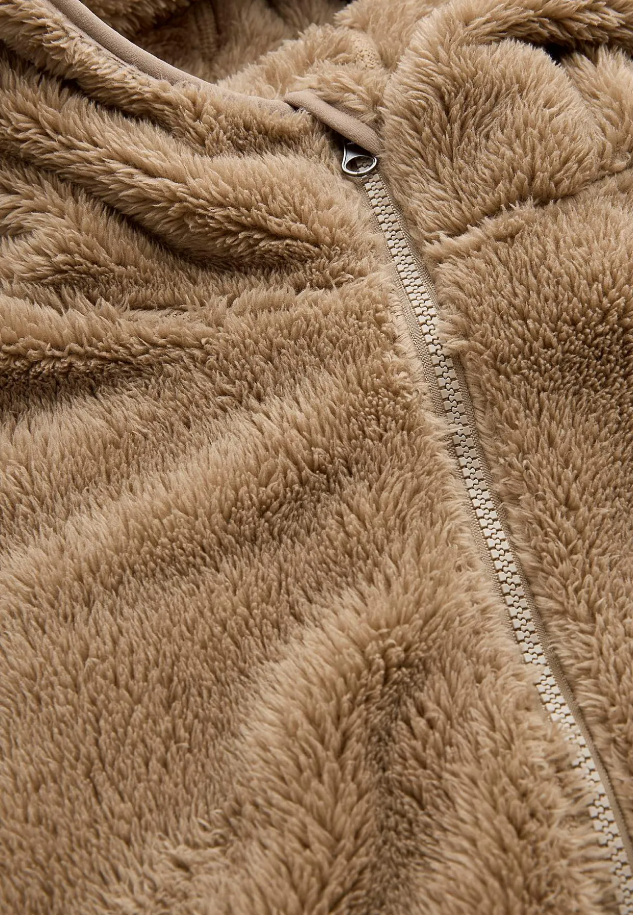 Kodikas fleece-takki hupulla