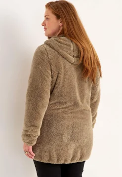 Kodikas fleece-takki hupulla