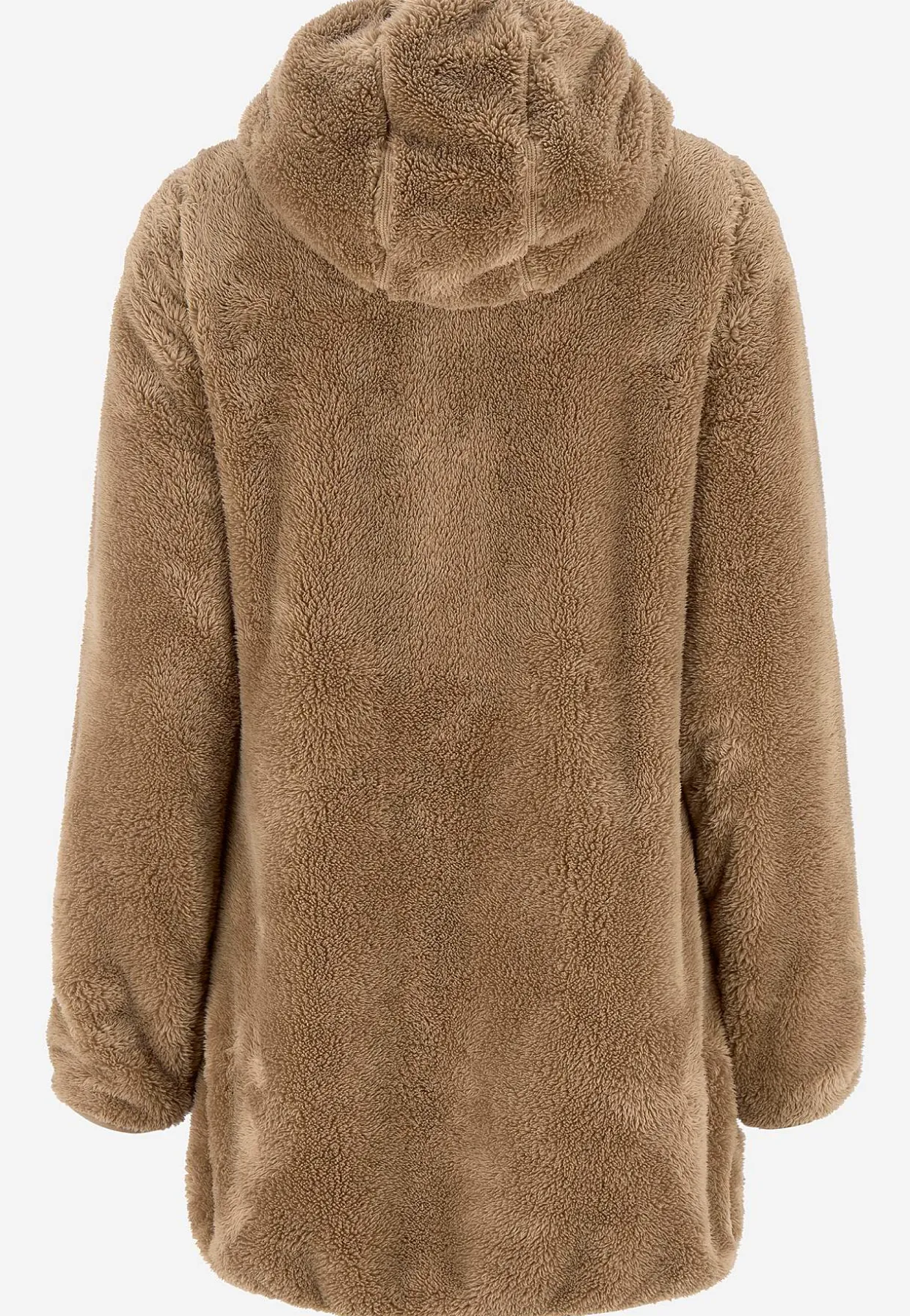 Kodikas fleece-takki hupulla