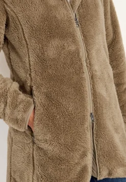 Kodikas fleece-takki hupulla