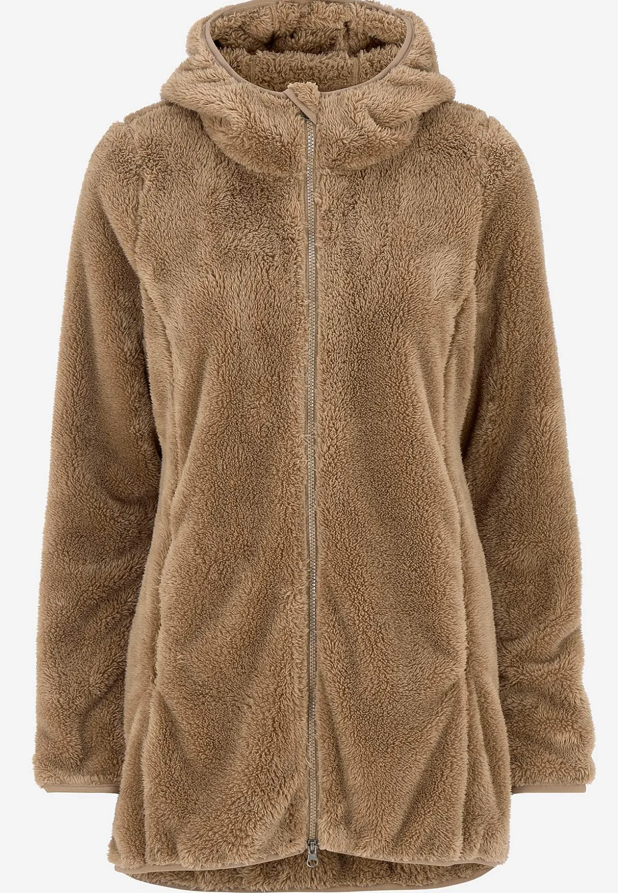 Kodikas fleece-takki hupulla