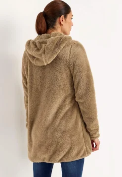 Kodikas fleece-takki hupulla