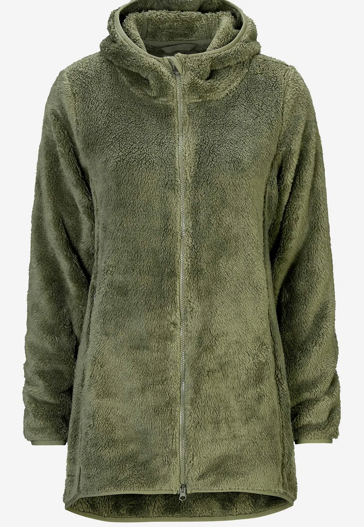 Kodikas fleece-takki hupulla