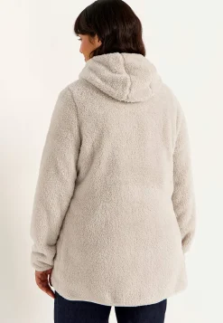 Kodikas fleece-takki hupulla