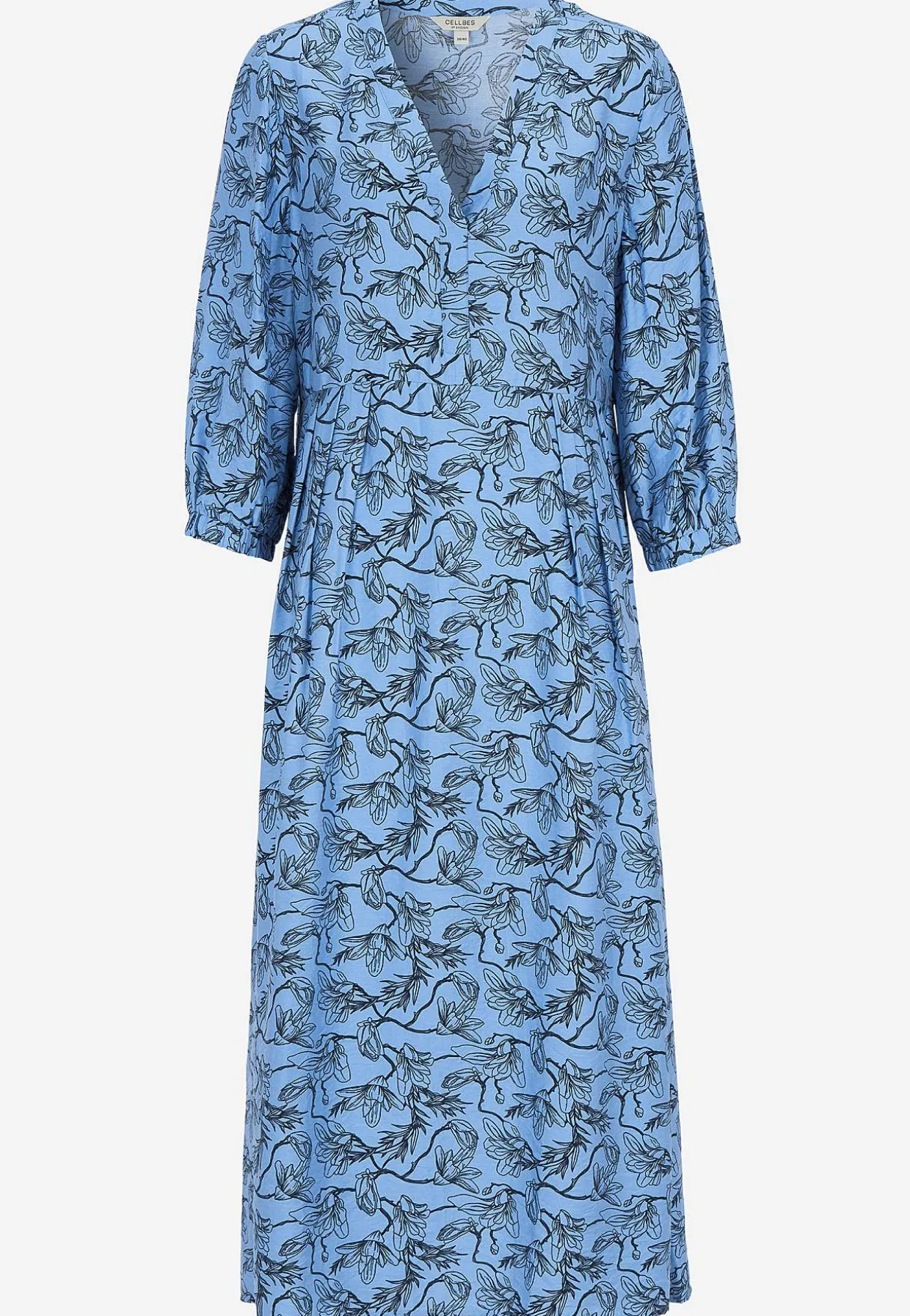 Kudottu, kuvioitu mekko
