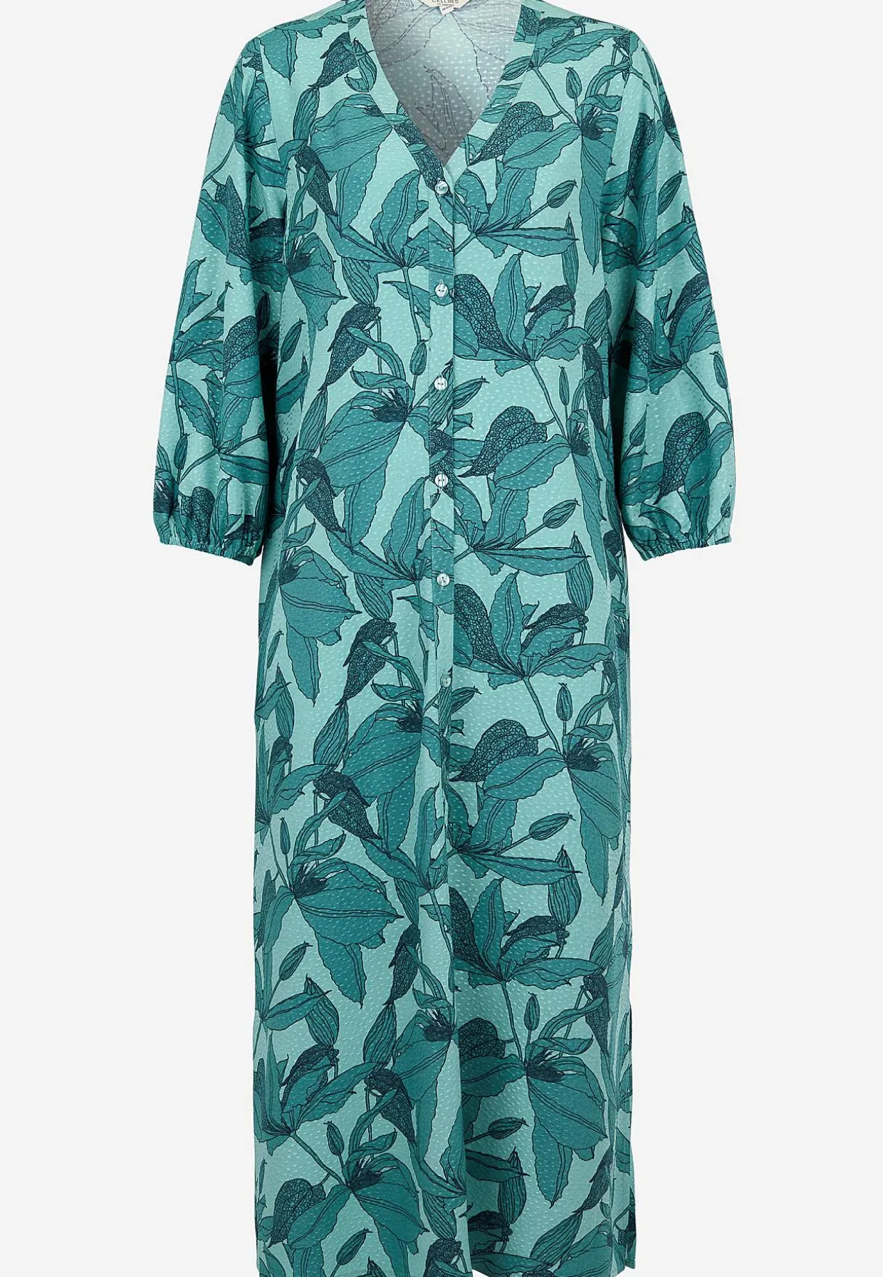 Kudottu mekko taskuilla