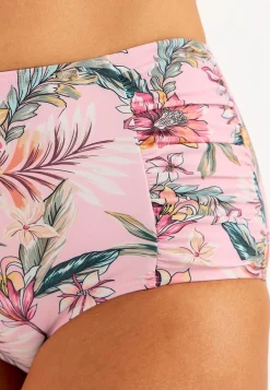 Kukkakuvioinen bikinin alaosa korkealla vyötäröllä Honolulu