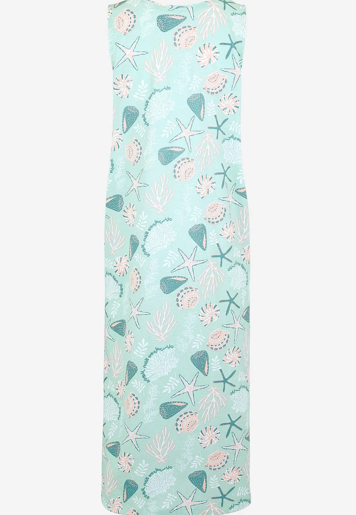 Kuvioitu, hihaton yömekko