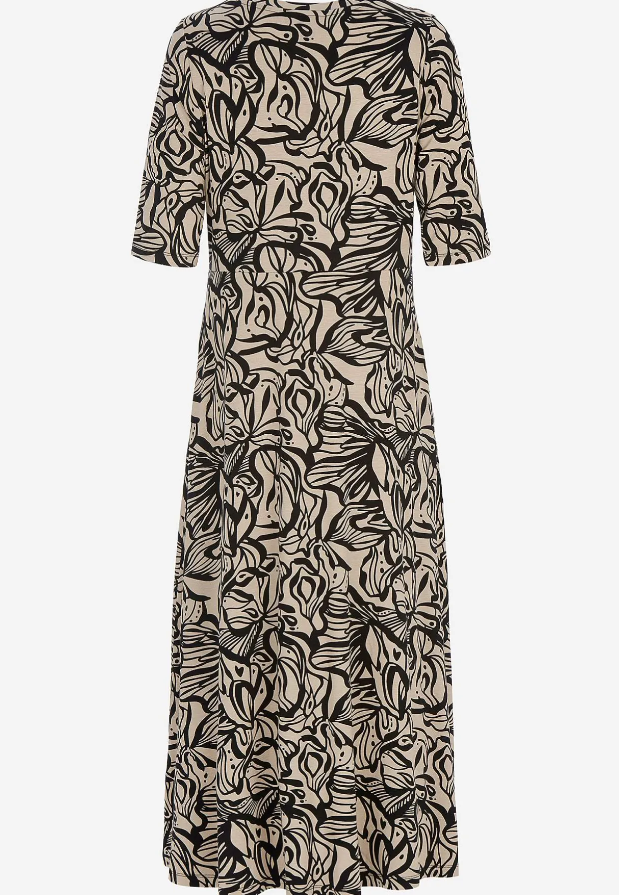 Kuvioitu viskoosimekko taskuilla