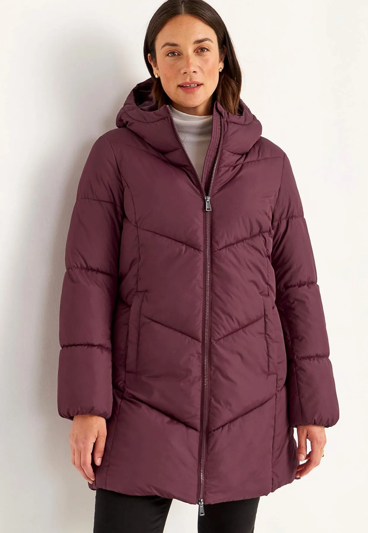 Lämmin takki pörröisellä toppauksella