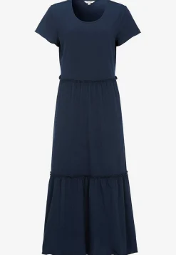 Mekko rypytetystä puuvillajersey-kankaasta
