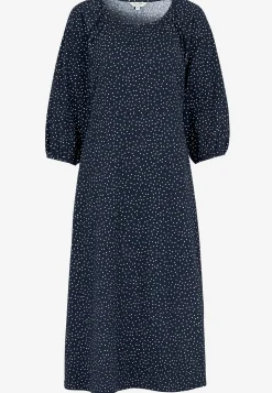 Pilkullinen, rypytetty trikoomekko