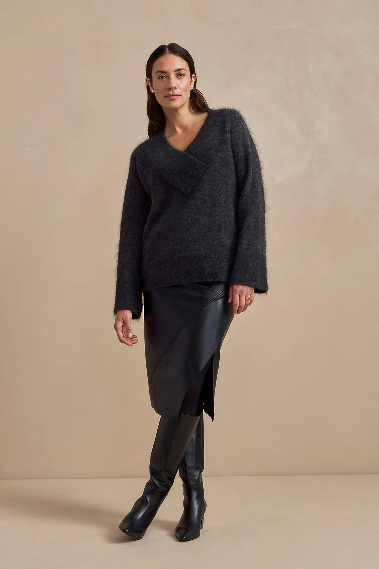 Pusero Premium mohair- ja villaseoksesta