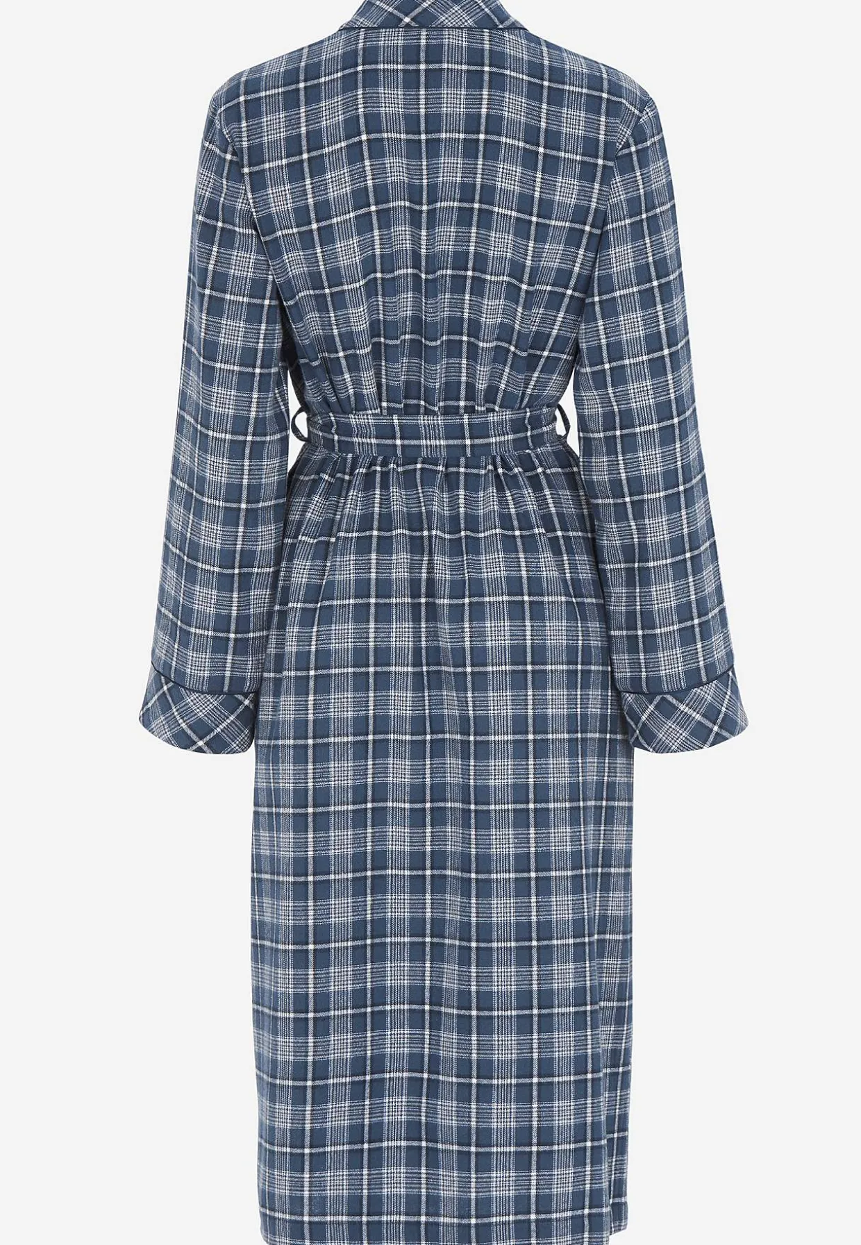 Ruudullinen aamutakki flanellista