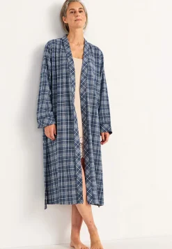 Ruudullinen aamutakki flanellista