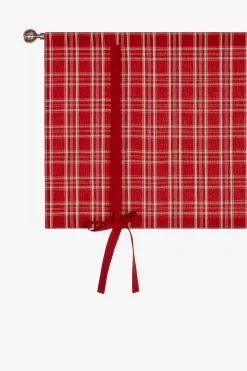 Ruudullinen jouluverho X-mas check