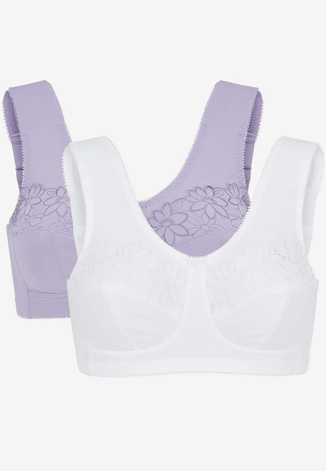 Soft-rintaliivi kirjailulla Lily 2 kpl/pakkaus