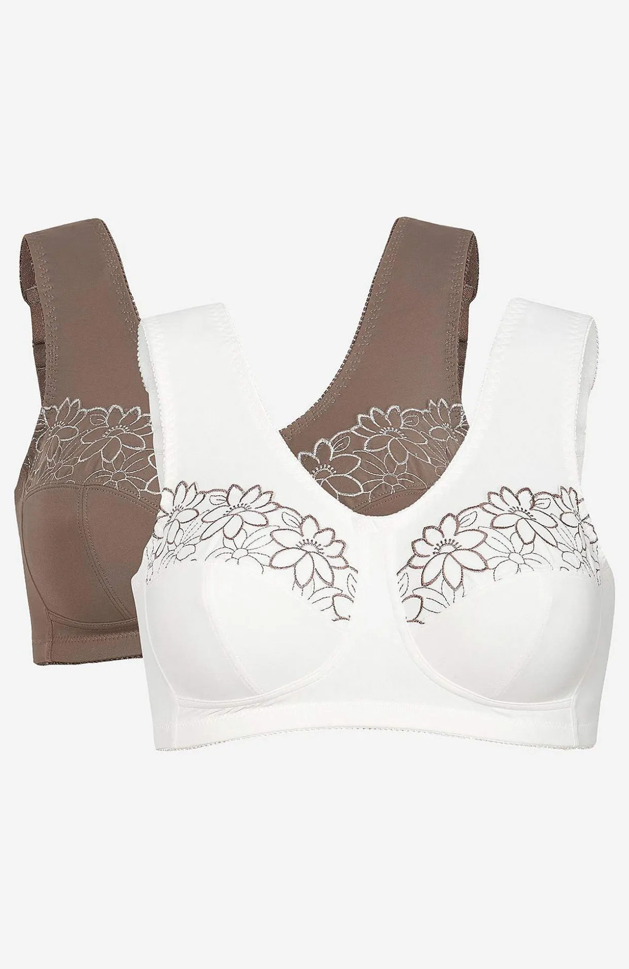 Soft-rintaliivi kirjailulla Lily 2 kpl/pakkaus