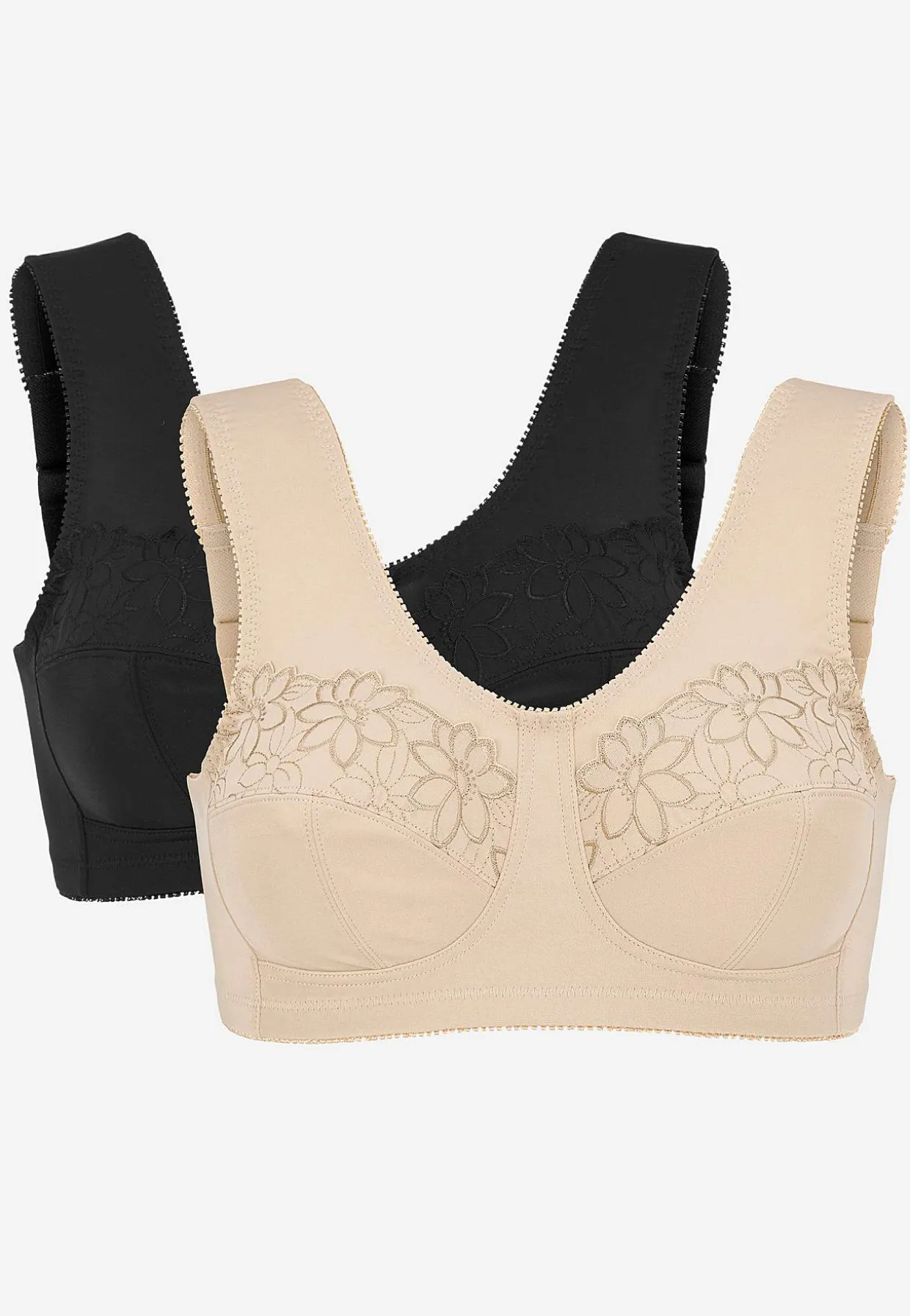 Soft-rintaliivi kirjailulla Lily 2 kpl/pakkaus
