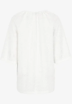 Trikootunika reikäkirjonnalla