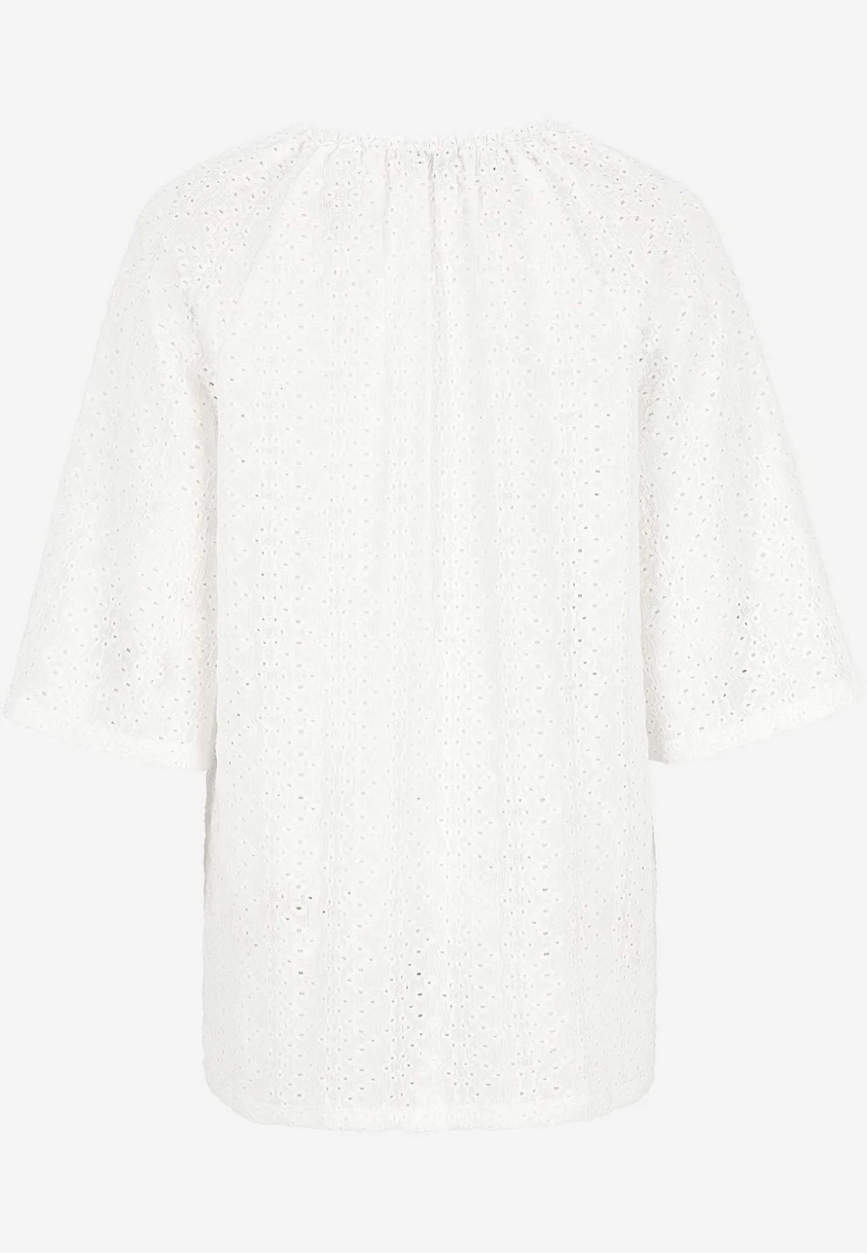 Trikootunika reikäkirjonnalla